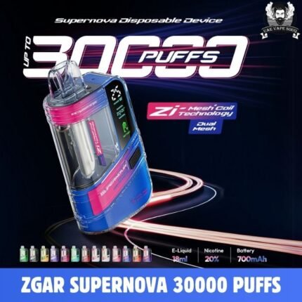 UAE VAPE SOUQ SHOP: 1 - ZGAR Supernova 30000 Puffs - 2%mg/18ml D