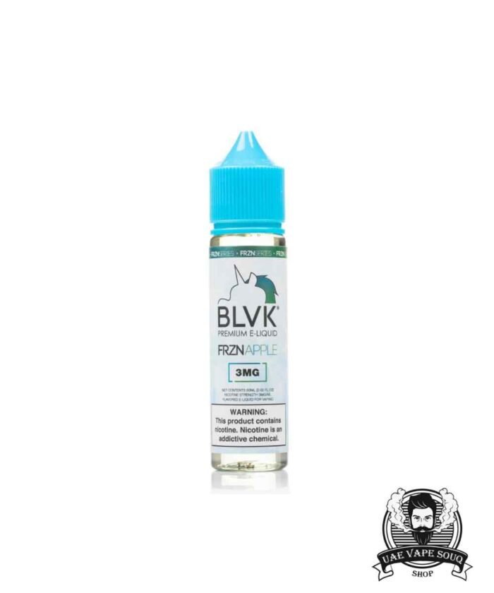 BLVK Unicorn Premium Vape Juice 60ML 3MG E-Liquid Price in Dubai Frzn Apple