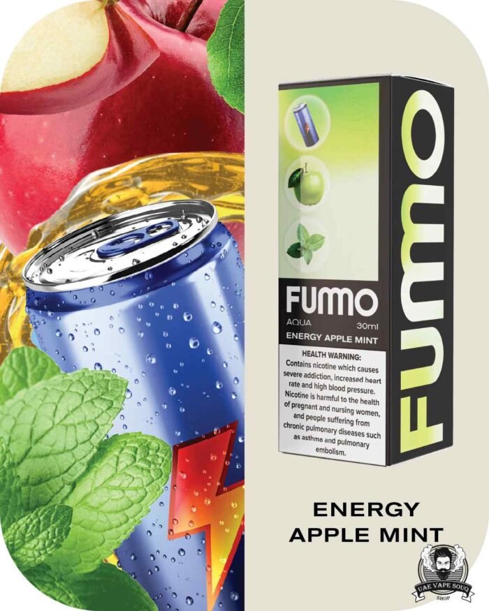 FUMMO Aqua Saltnics 20MG Price in Dubai Energy Apple Mint