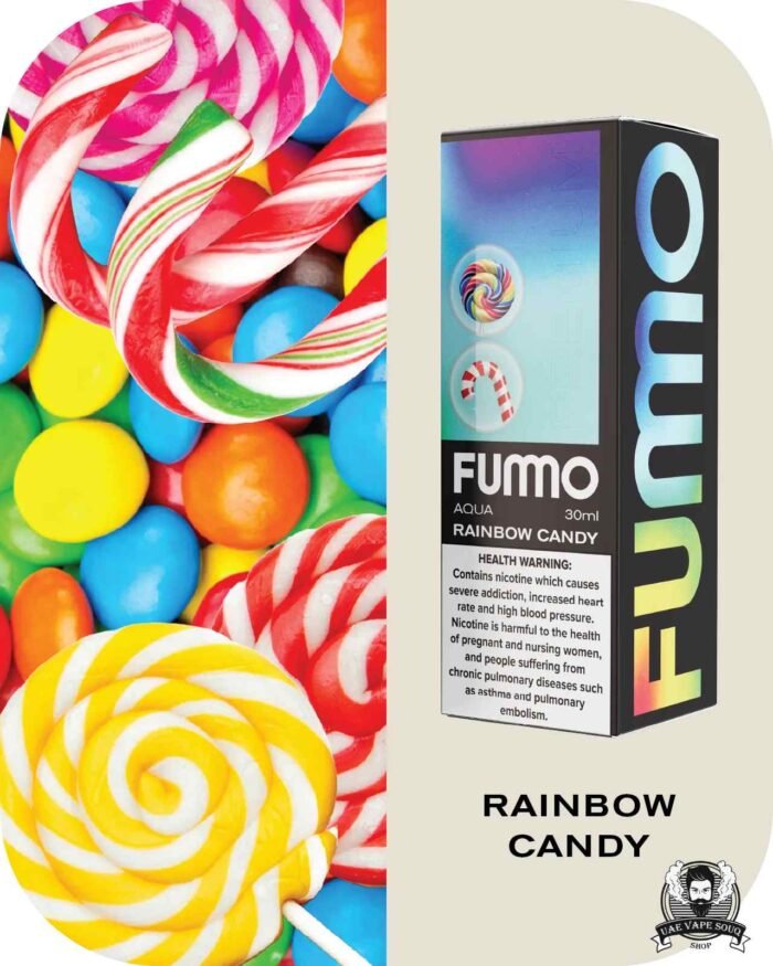 FUMMO Aqua Saltnics 20MG Price in Dubai Rainbow Candy