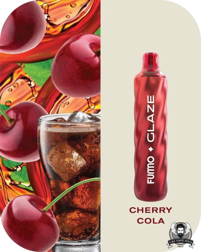 FUMMO Glaze 4500 Puffs 20MG Disposable Vape Price in Dubai Cherry Cola