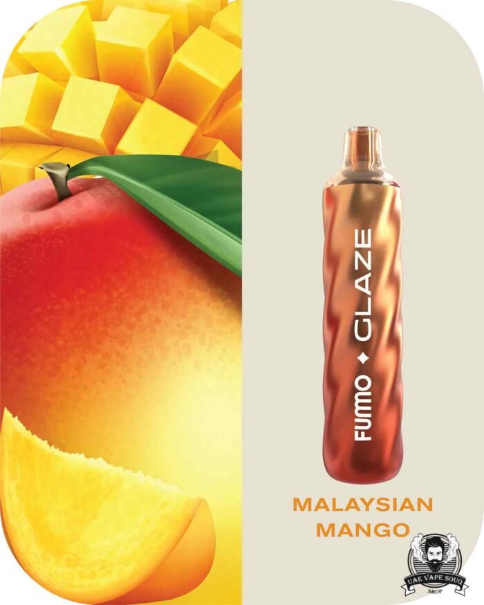 FUMMO Glaze 4500 Puffs 20MG Disposable Vape Price in Dubai Malaysian Mango