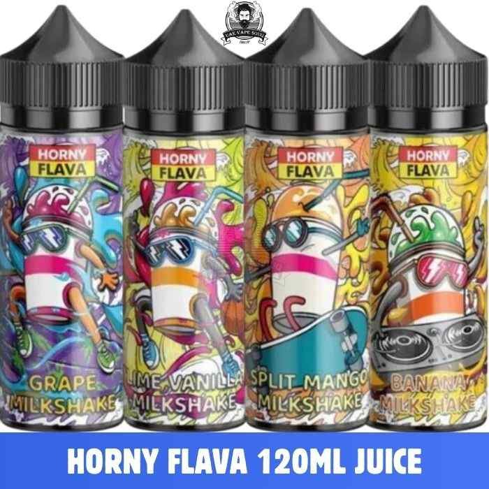 HORNY FLAVA 120ml E-Liquid 3mg Vape Juice in Duba