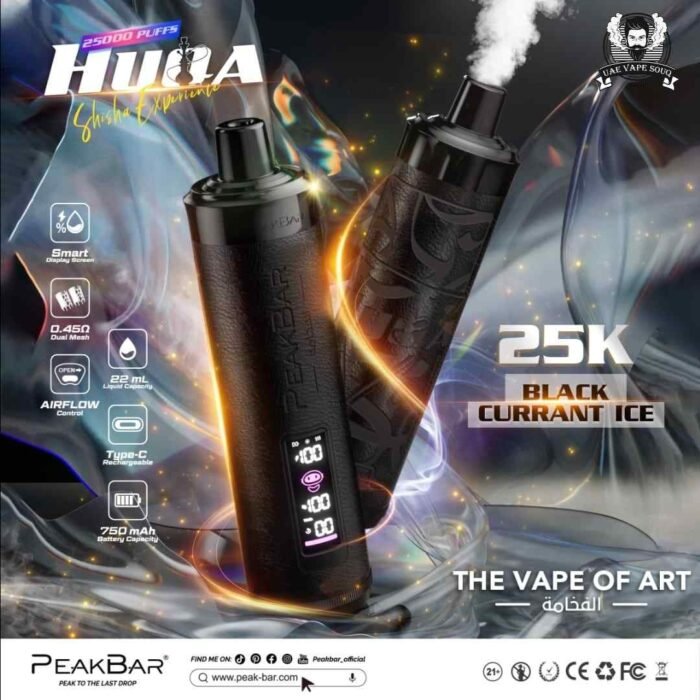 PEAK BAR 25000 Puffs DTL Disposable Vape Price in Dubai Black Currant Ice